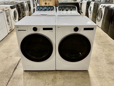 LG SMART WASHER AND DRYER SET WITH WARRANTY