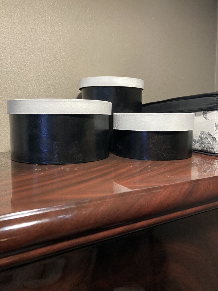 3 Storage Black White Decor