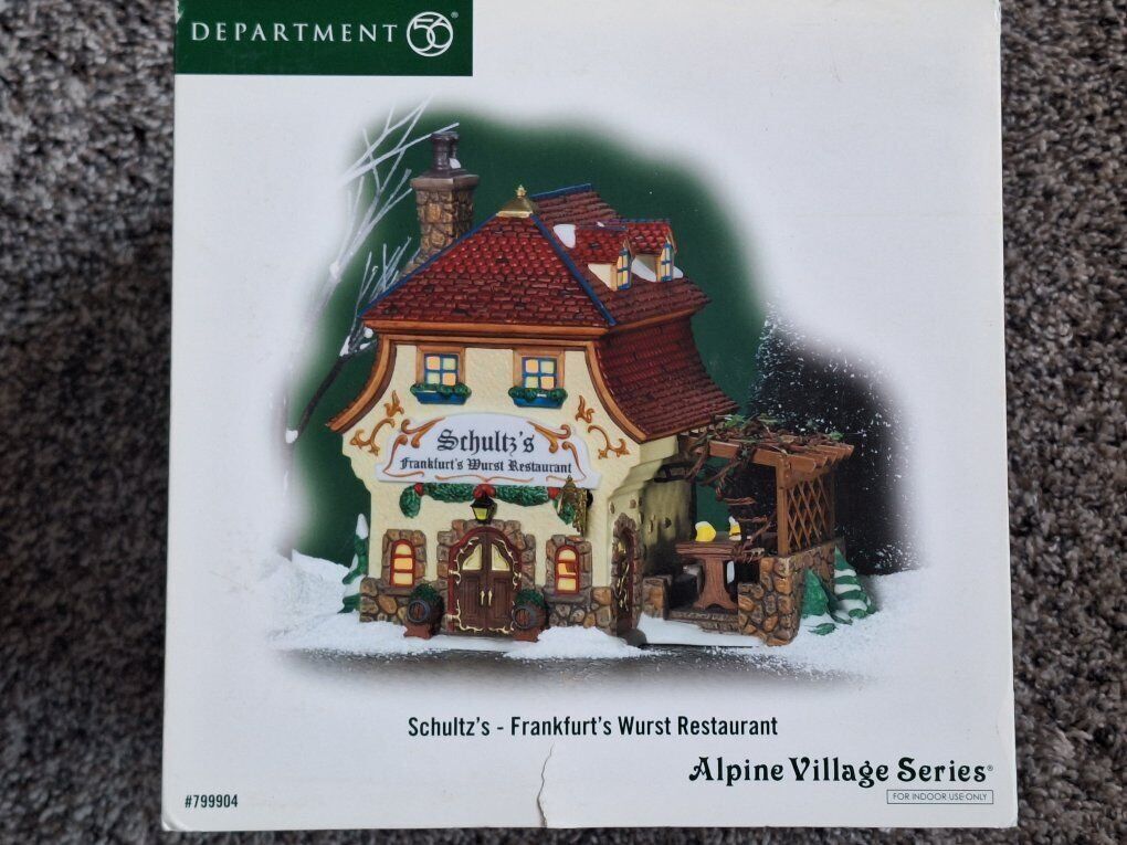 Alpine Village Series Dept 56 Schultz's