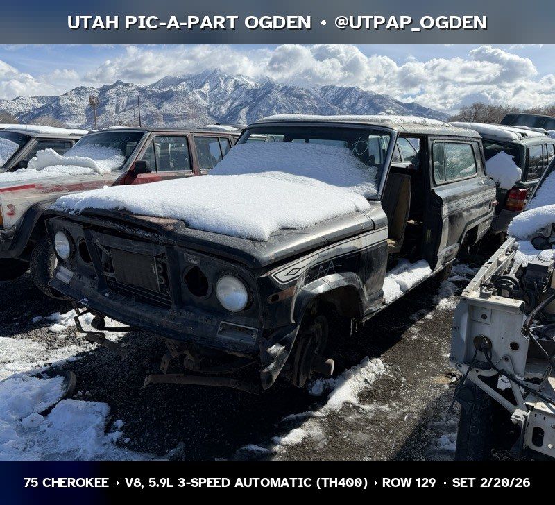 1975 Jeep Cherokee Parts - UTPAP Ogden