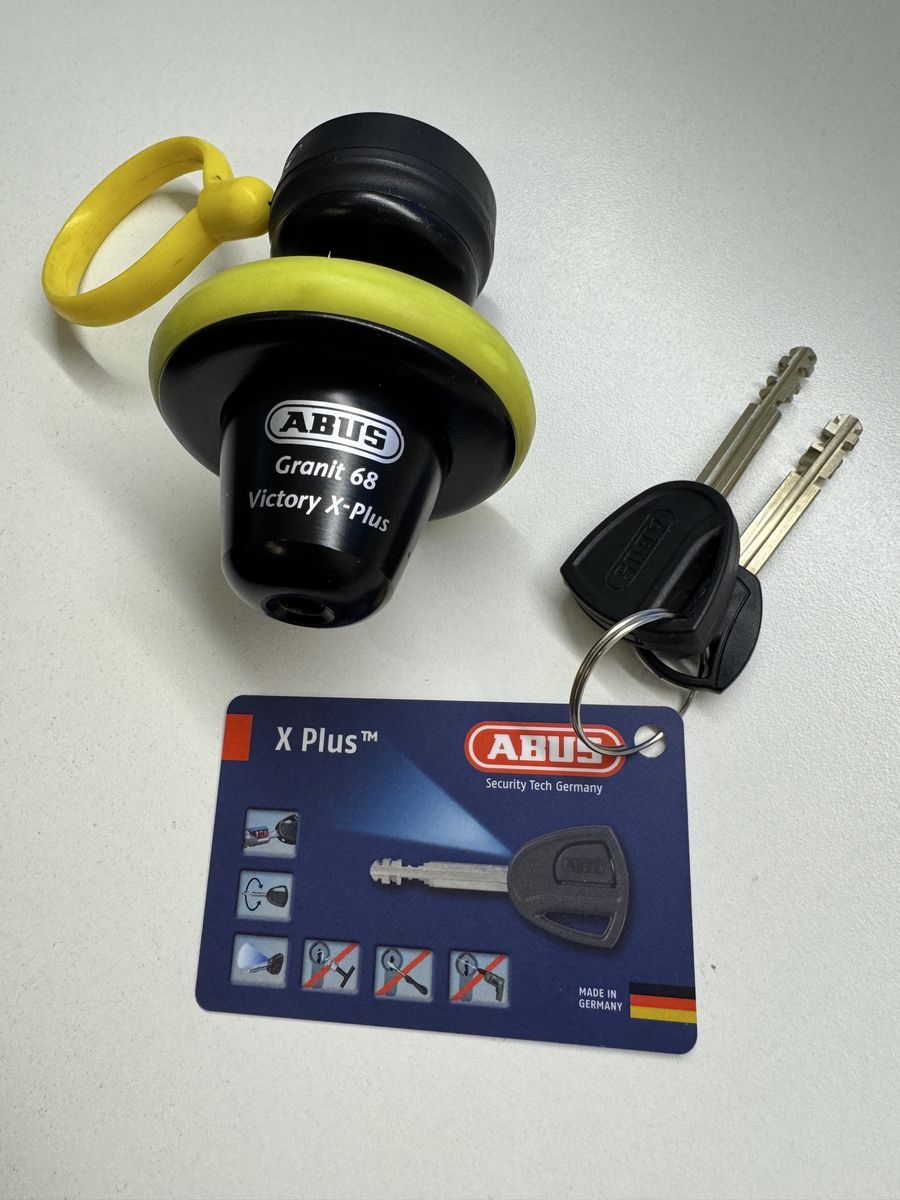 Abus Granit 68 Victory X-Plus Motorcycle Disc Lock with Keys and Code Card