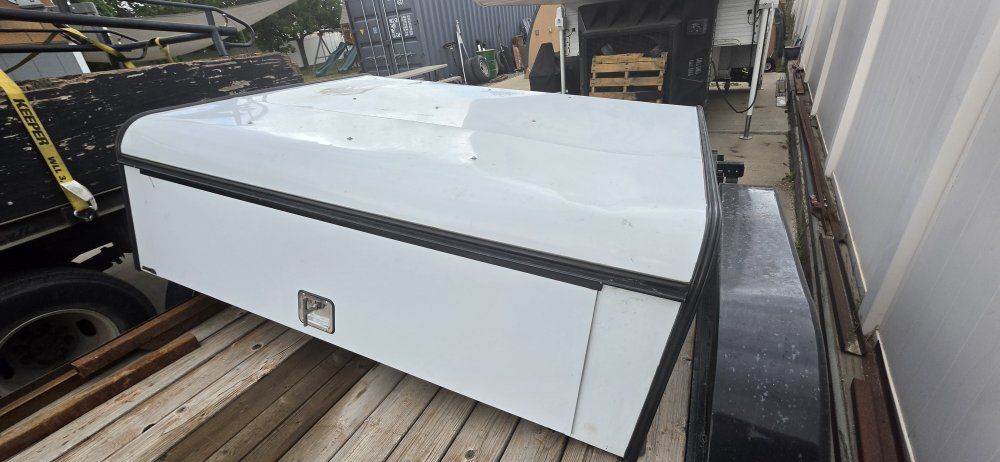 ARE DCU Truck Cap - White Commercial Topper with Side Doors