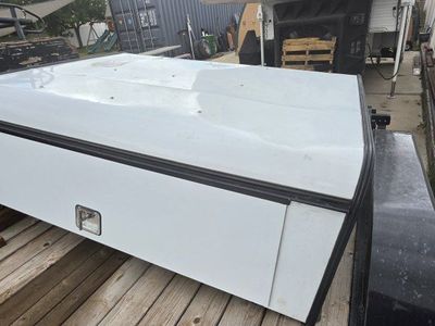 ARE DCU Truck Cap - White Commercial Topper with Side Doors