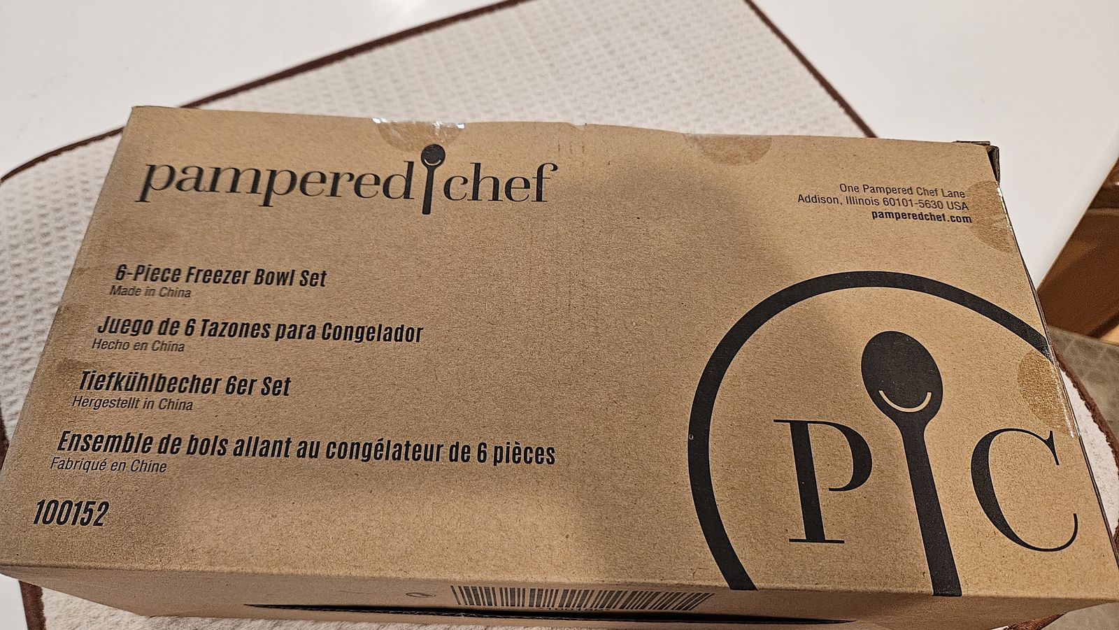 Pampered Chef 6-Piece Freezer Bowl Set 100152 New in Box