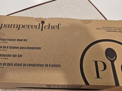 Pampered Chef 6-Piece Freezer Bowl Set 100152 New in Box