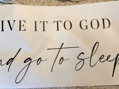 New. Give It To God And Go To Sleep Wall Art Print Banner 20”x50” Canvas Print