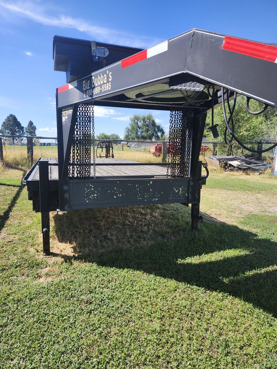 5th wheel flat bed trailer