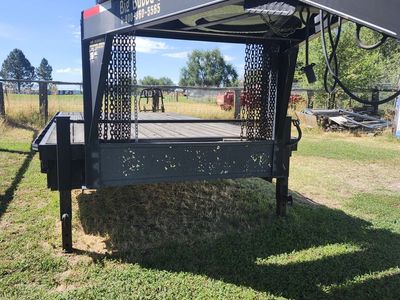 5th wheel flat bed trailer