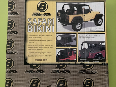 Jeep Bikini Top 4 Door New in Box