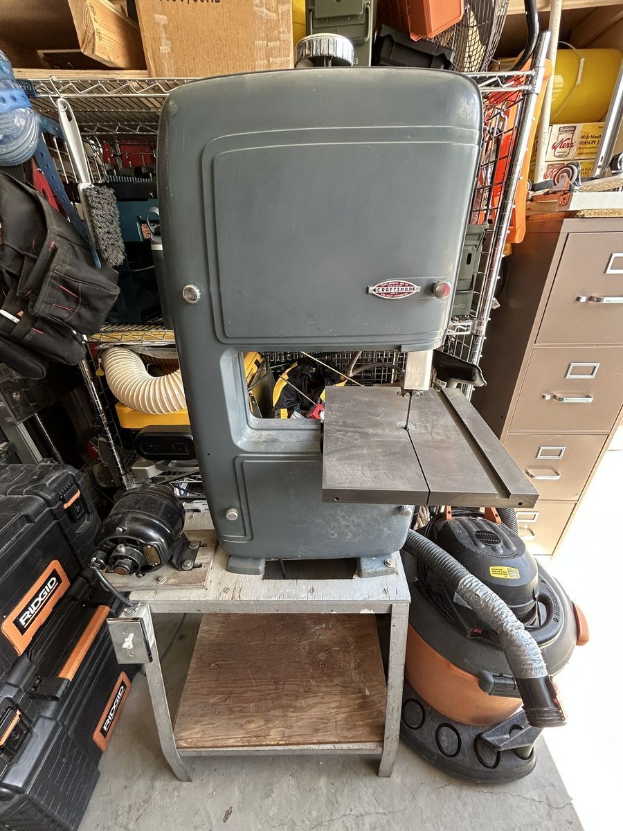 Refurbished Vintage Bandsaw with Stand