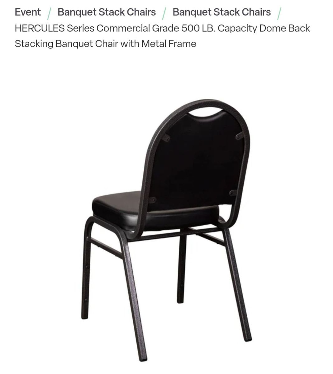 8 Metal Stackable Chairs