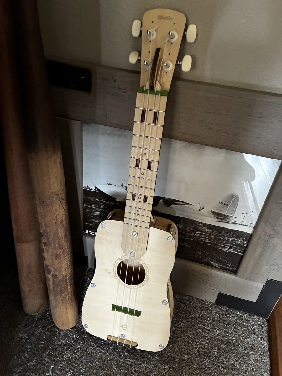 Kitschy Kits | Small Wooden Ukulele Music Instrument
