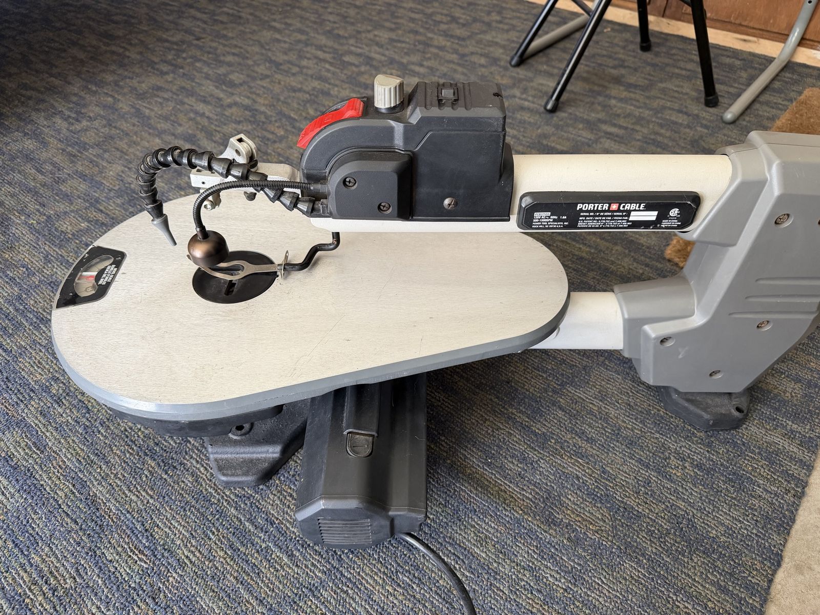 PORTER CABLE PCB375SS 16" Variable Speed Scroll Saw - 1.6A, 500-1500SPM