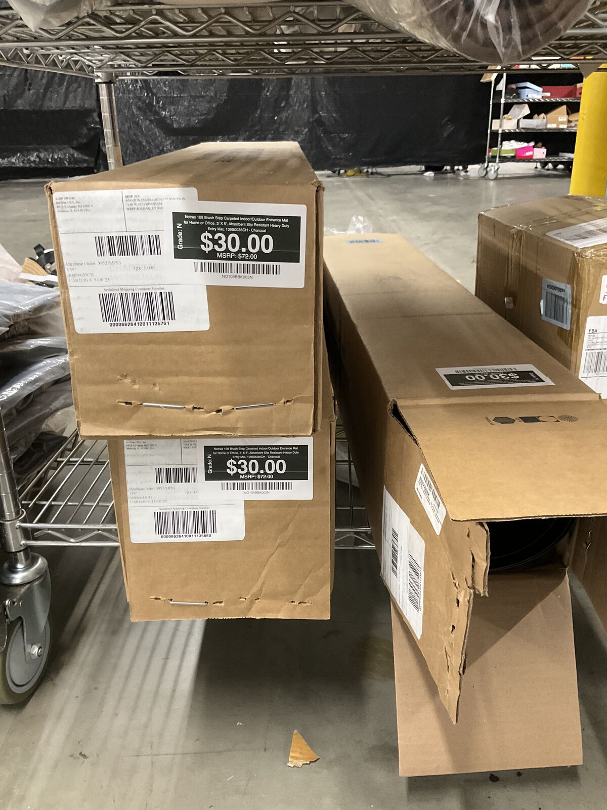 Notrax 109 Brush Step Carpeted Entrance Mat