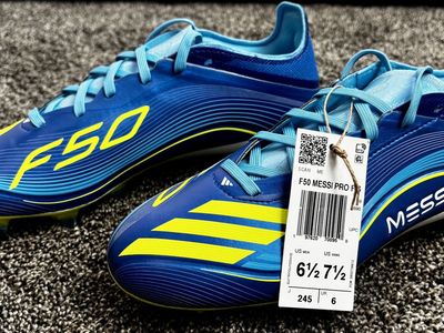 Adidas Messi F50 Pro Furm Ground Blue Cleats
