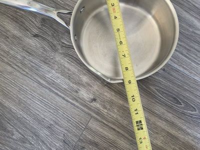 Henckels Stainless Steel Saucepan with Glass Straining Lid and Pour Spouts