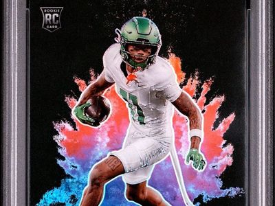 2024 Panini Prizm Draft Picks Troy Franklin Black Color Blast PSA 10