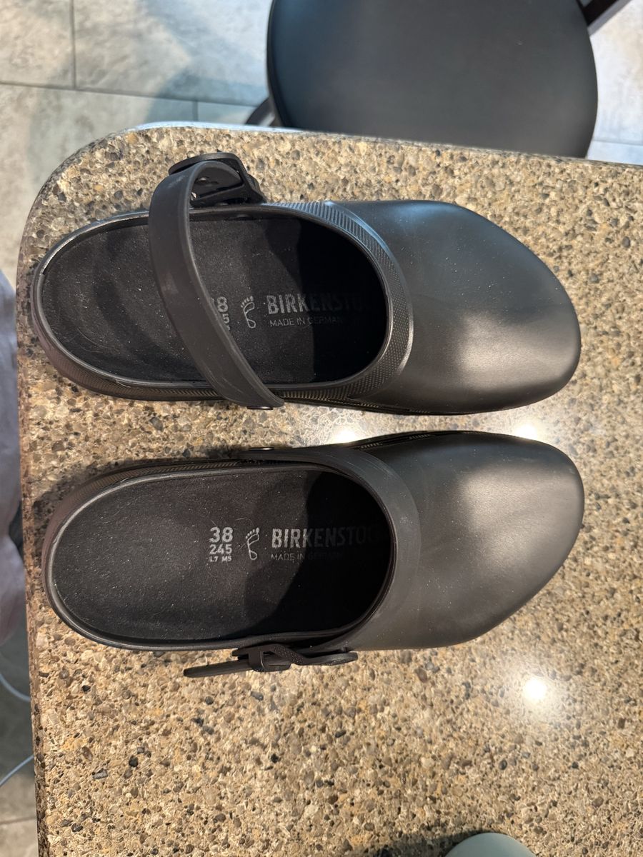 Birkenstock Super-Birki Black Clogs - EU 38 / US L7 M5 - Made in Germany