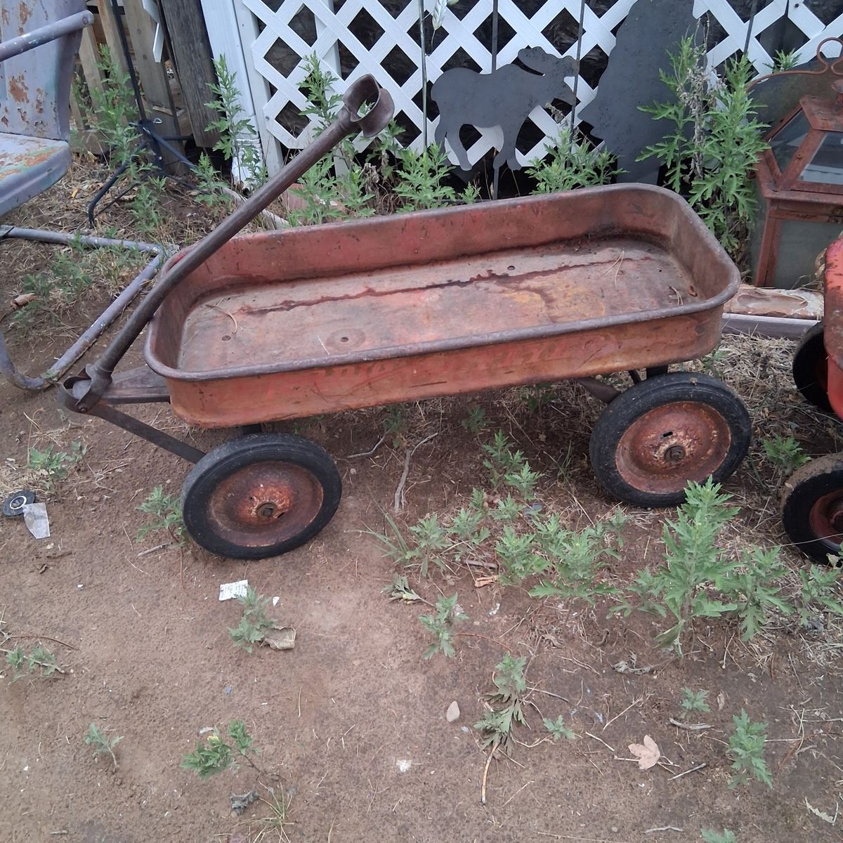 Vintage radio flyer wagons