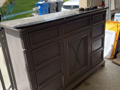 Solid DIY Purple/Grey Dresser | $80 OBO