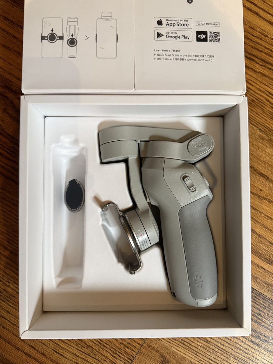 DJI OM 4 Iphone/ Android Gimbal For Smooth Video