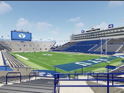 Byu vs Utah tech north end zone