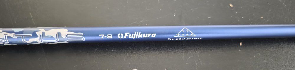 Fujikura Ventus Blue VeloCore+ 7-S Limited Edition Folds of Honor Stiff Flex Golf Shaft with Grip