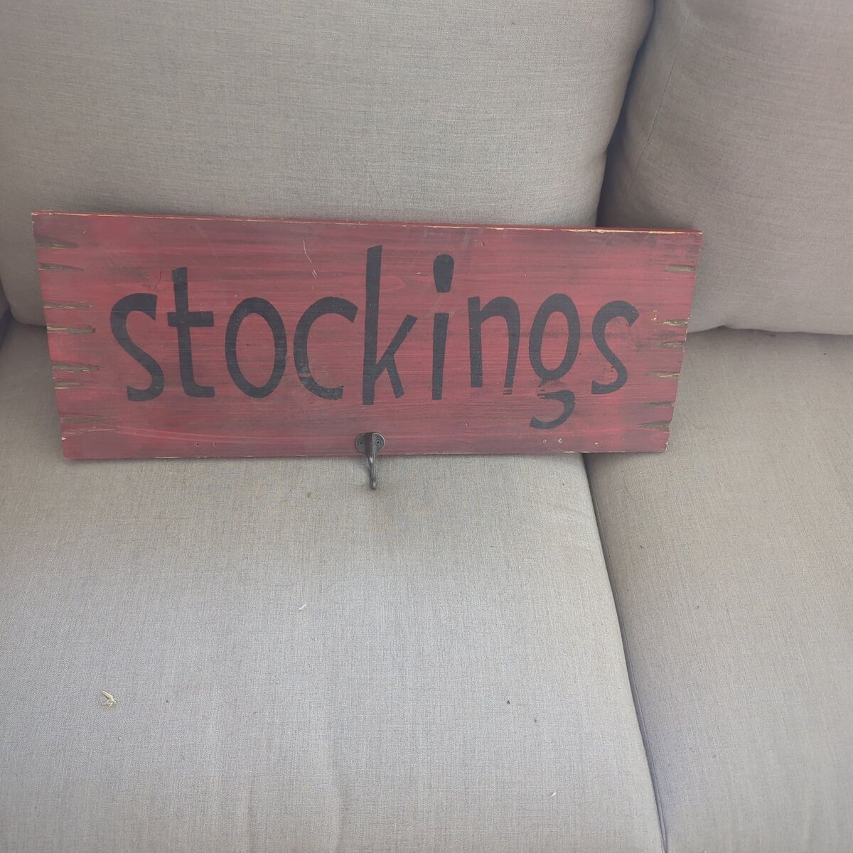 Christmas stockings sign
