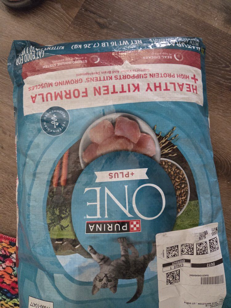 Purina ONE Healthy Kitten Formula Dry Cat Food with Real Chicken, 16 lb Bag