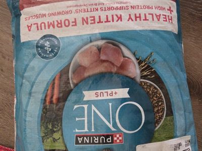 Purina ONE Healthy Kitten Formula Dry Cat Food with Real Chicken, 16 lb Bag