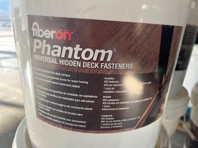 fiberon phantom universal hidden deck fasteners 900ct bucket