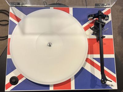 REGA RP1 Turntable Record Player - Union Jack Flag UK Limited Edition w/ Upgrades - Home Audio Stereo