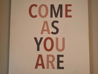 Threshold "Come As You Are" Printed Canvas Wall Art 16x20 Inches