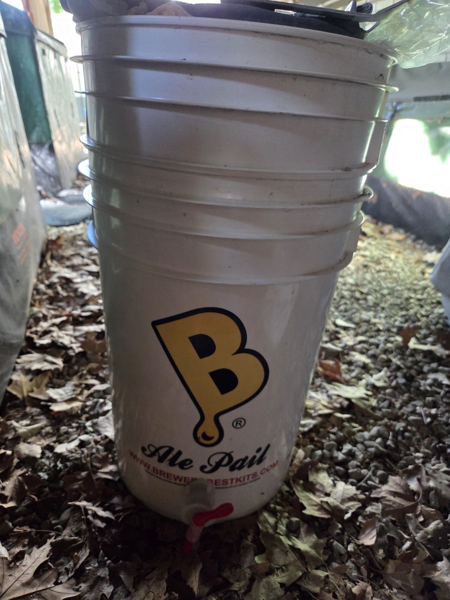 Used Homebrewing / Beer Making Equipment Lot — Bottles, Fermenters, Ale Pail, Wort Chiller