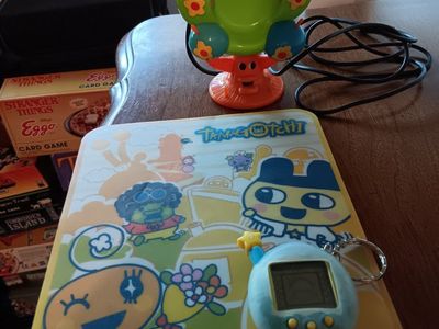 Vintage Tamagotchi Connection V4.5 Complete PC Set – Globe Shell, Tree Mic & Mouse Pad