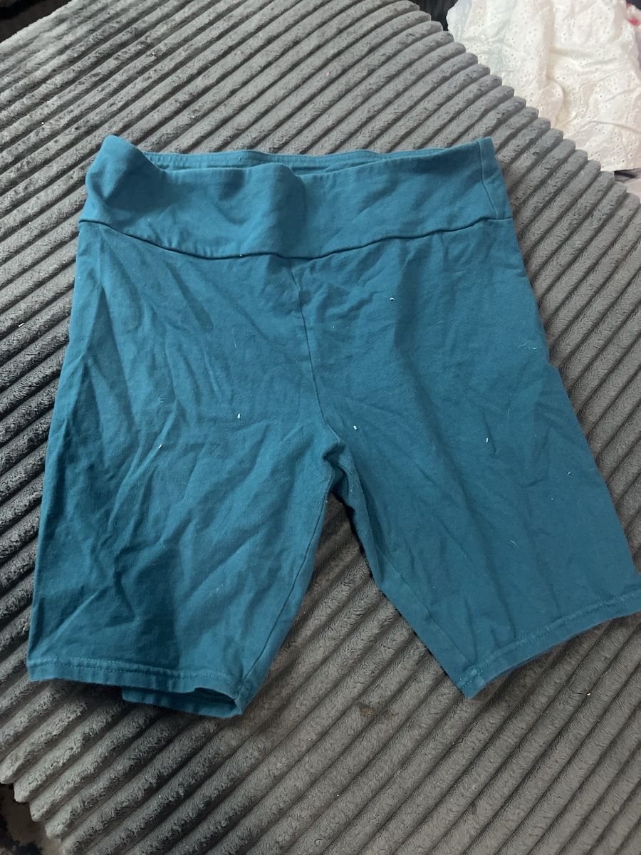 Wild Fable Teal Cotton Biker Shorts Size L