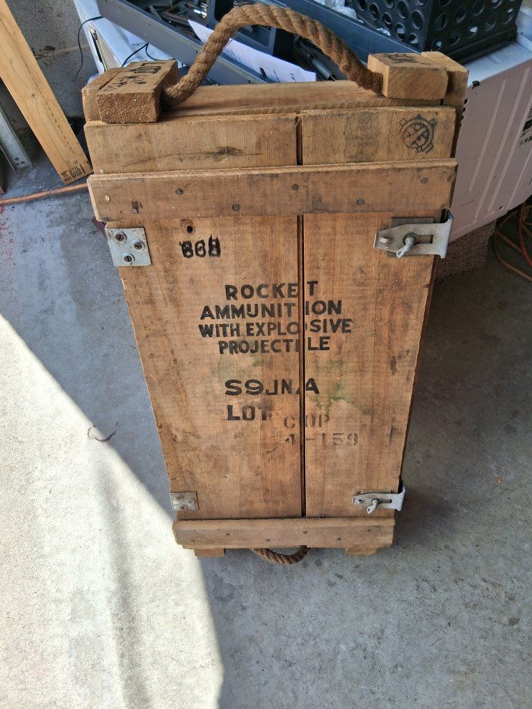 Old Collectible Military Amo Box Great Condition!