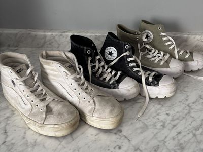 Converse air forces and vans