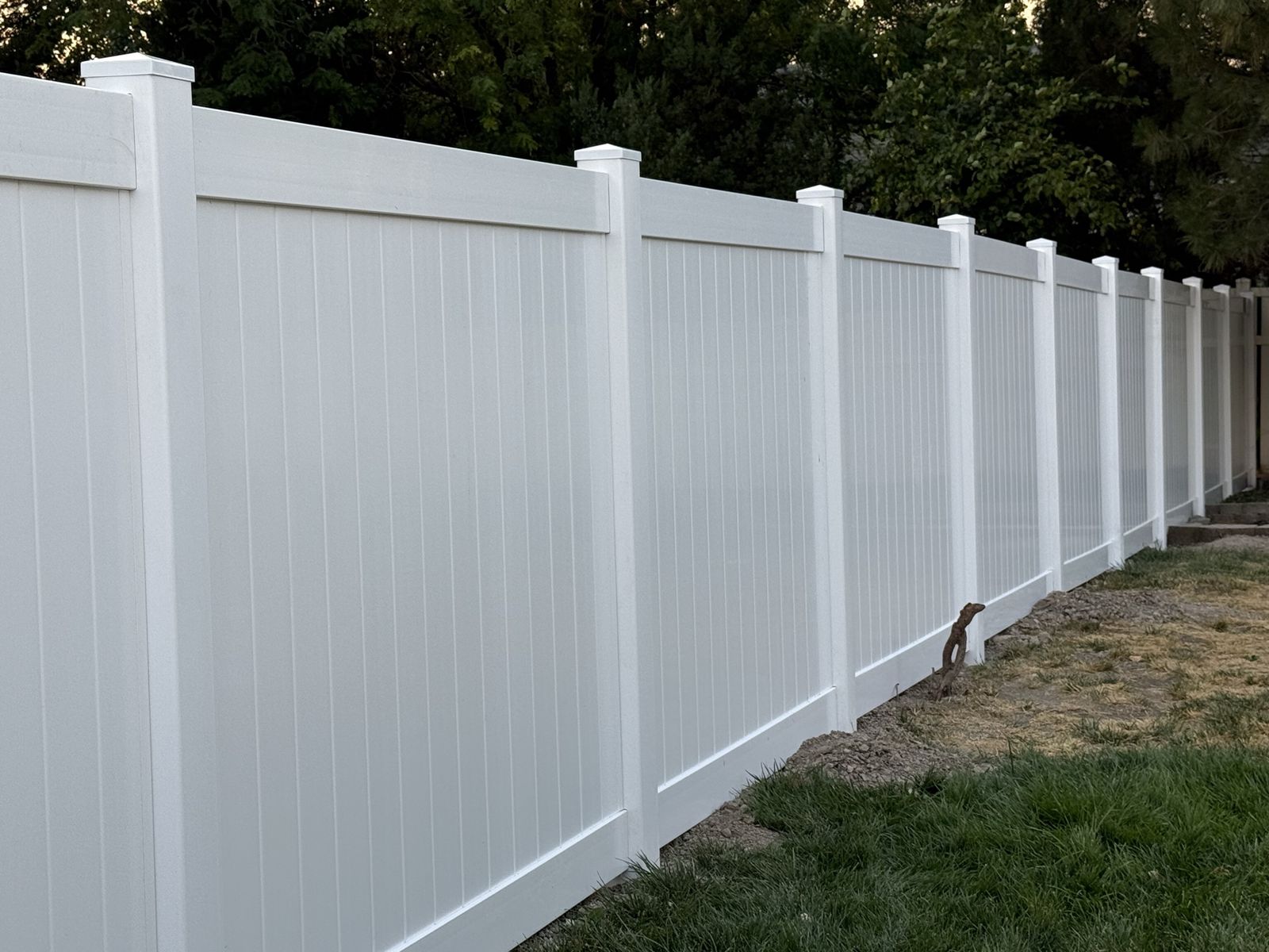 White Vinyl Privacy Fence