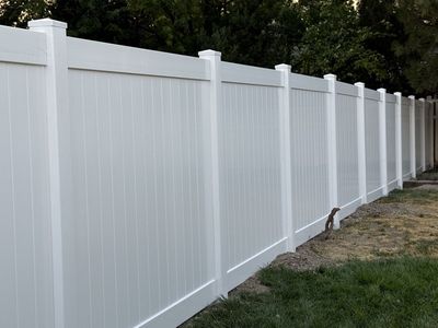 White Vinyl Privacy Fence