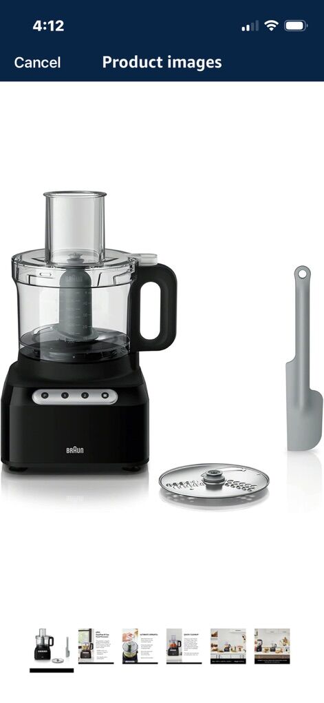 NEW Braun Easy Prep 8-cup Food Processor