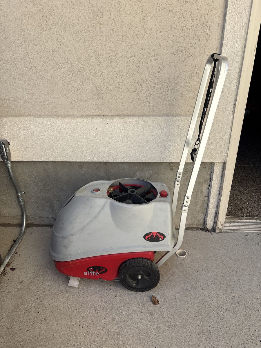 Lobster Elite Tennis Ball Machine with Portable Wheeled Cart