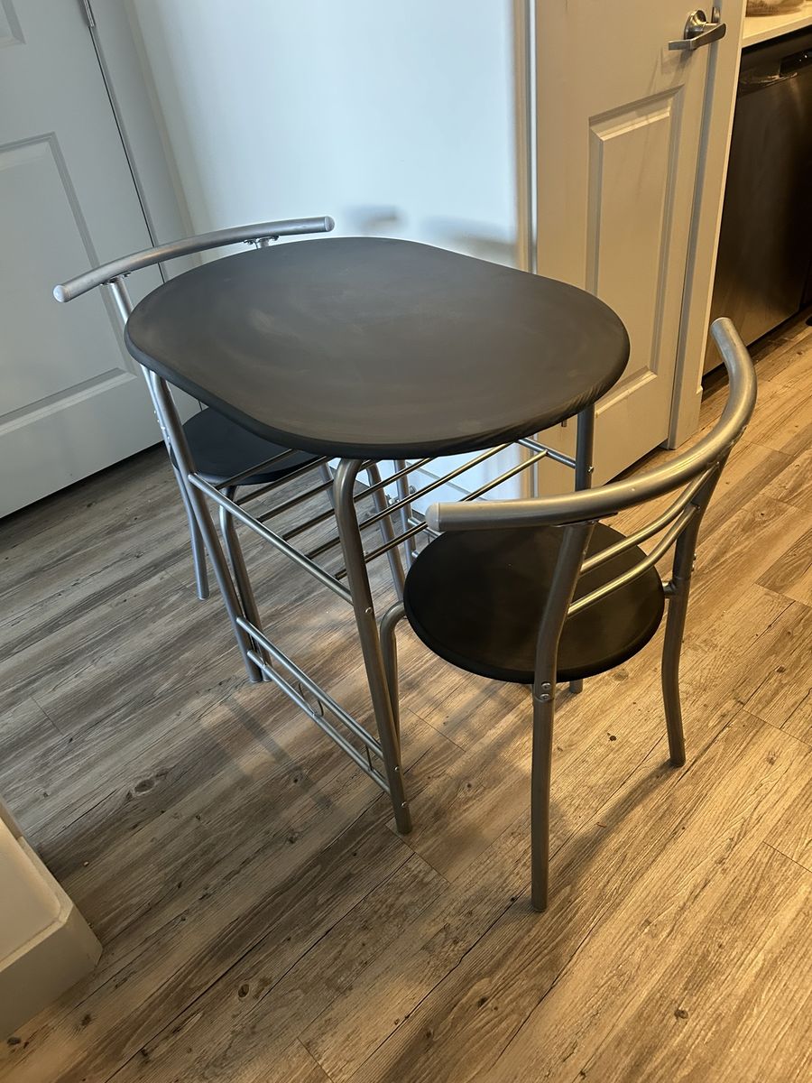 Bistro table and two chairs