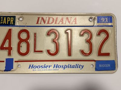 Indiana License Plates