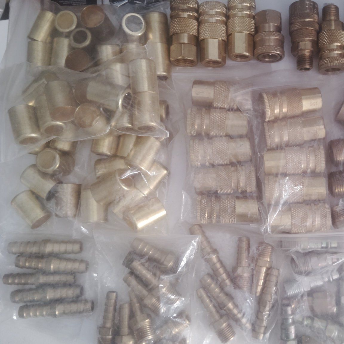 Air fittings brass and aluminum