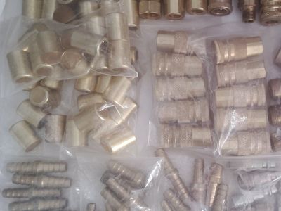 Air fittings brass and aluminum