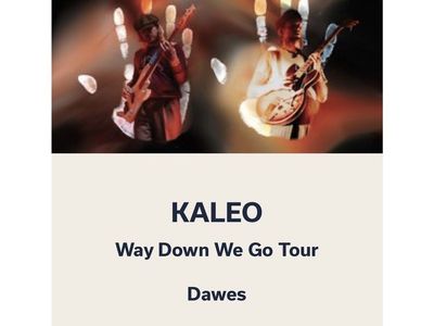 Kaleo - Way Down We Go Tour Ticket - July 12, 2026