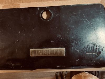 Jeep CJ-7 Laredo Glove Box Door w/ Emblem