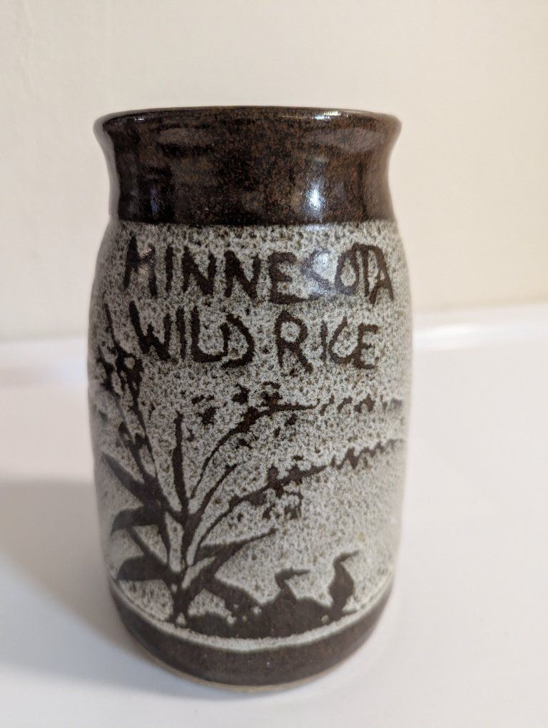 Minnesota Wild Rice Pottery Jar