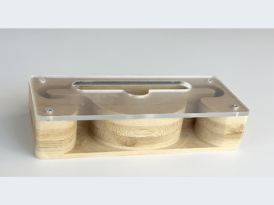 Bamboo Natural Loudspeaker with Acrylic for Smart Phone BULK